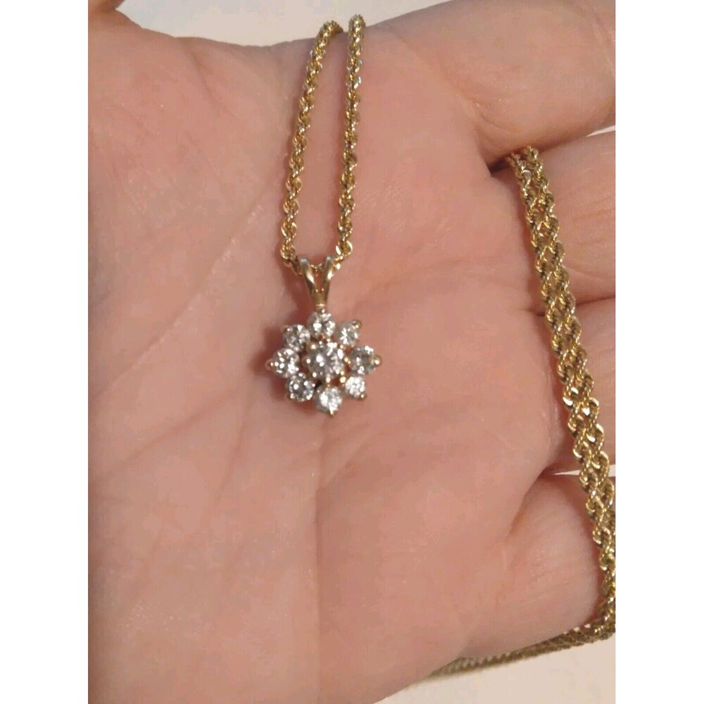 14k Gold Diamond Necklace
